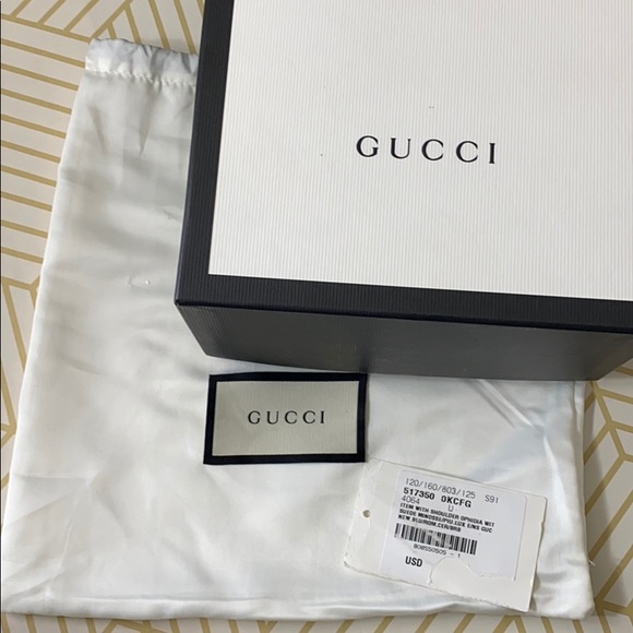 GUCCI Suede Calfskin Web Mini Ophidia w Box Duster - Picture 14 of 16